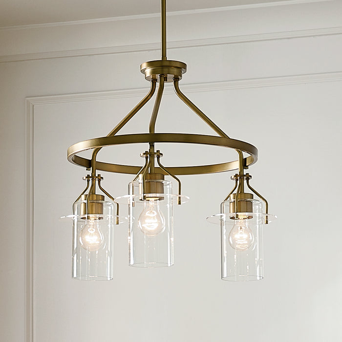 Myhouse Lighting Kichler - 52377NBR - Three Light Chandelier - Everett - Brushed Brass