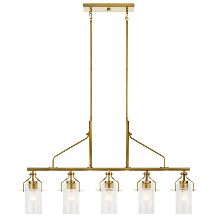 Myhouse Lighting Kichler - 52379NBR - Five Light Linear Chandelier - Everett - Brushed Brass