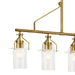 Myhouse Lighting Kichler - 52379NBR - Five Light Linear Chandelier - Everett - Brushed Brass