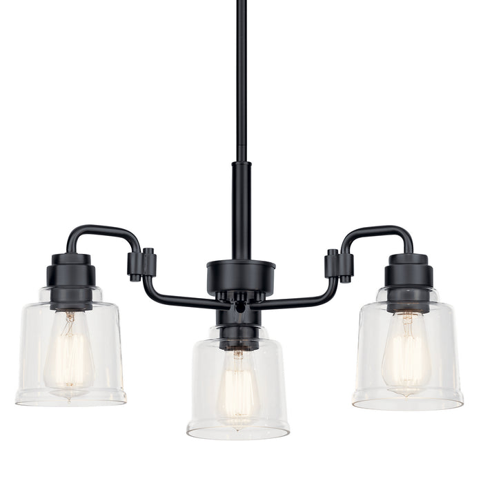 Myhouse Lighting Kichler - 52397BK - Three Light Chandelier - Aivian - Black