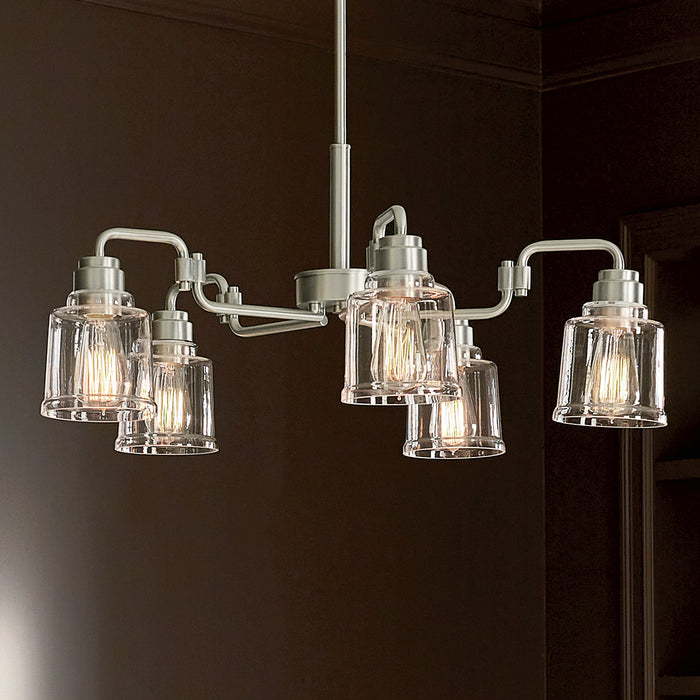 Myhouse Lighting Kichler - 52398NI - Five Light Chandelier - Aivian - Nickel Textured