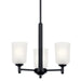 Myhouse Lighting Kichler - 43670BK - Three Light Mini Chandelier - Shailene - Black