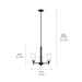 Myhouse Lighting Kichler - 43670BK - Three Light Mini Chandelier - Shailene - Black