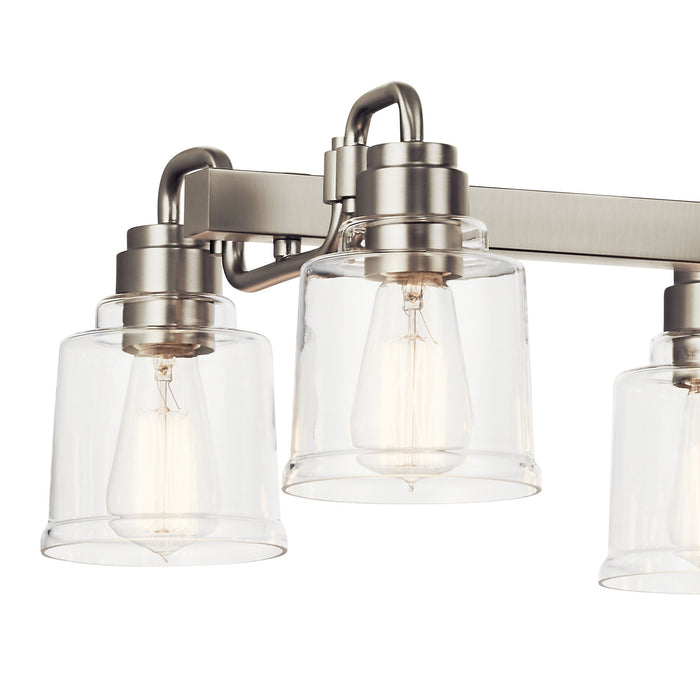 Myhouse Lighting Kichler - 52400NI - Eight Light Linear Chandelier - Aivian - Nickel Textured