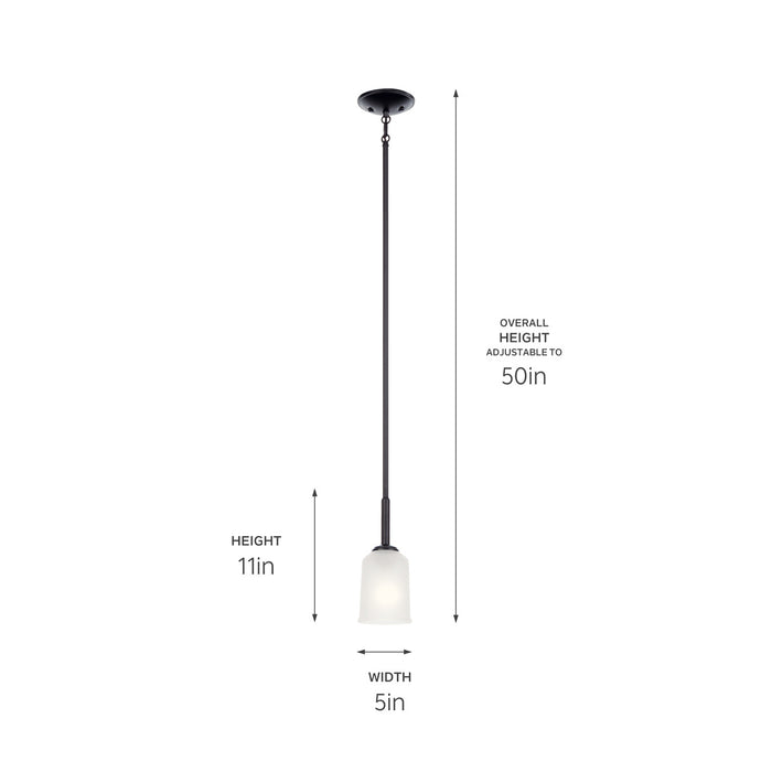 Myhouse Lighting Kichler - 43674BK - One Light Mini Pendant - Shailene - Black