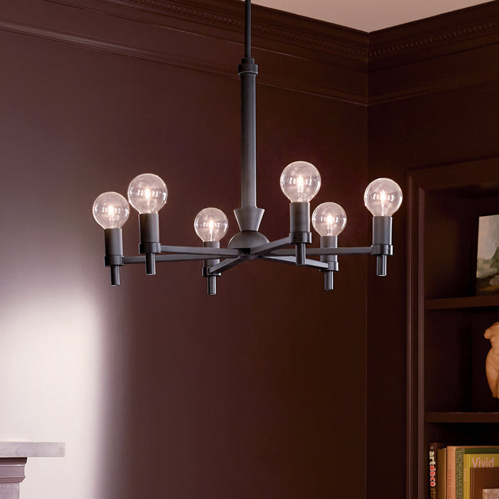 Myhouse Lighting Kichler - 52424BK - Six Light Chandelier - Torvee - Black