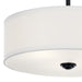 Myhouse Lighting Kichler - 43675BK - Three Light Semi Flush Mount - Shailene - Black