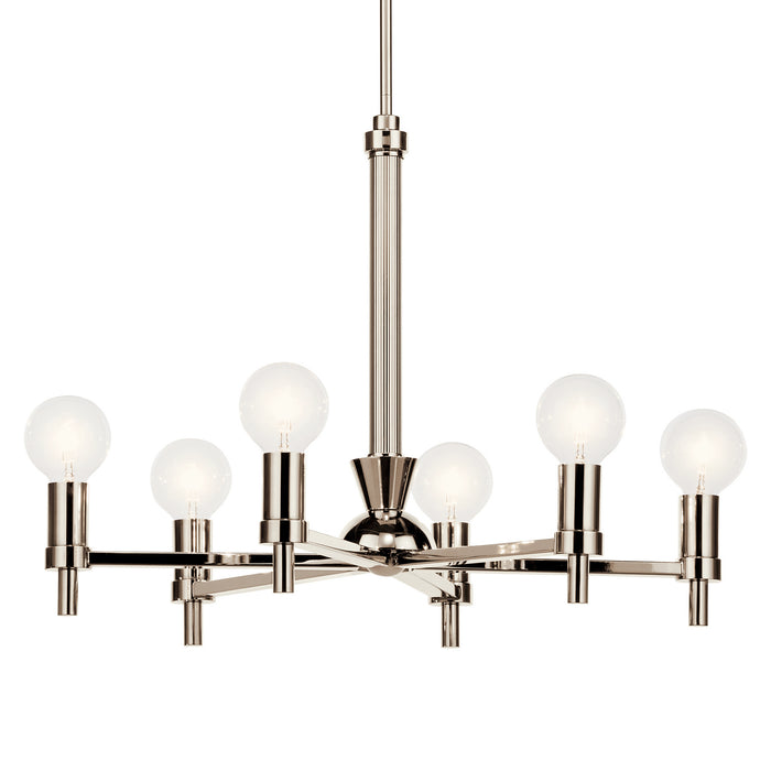 Myhouse Lighting Kichler - 52424PN - Six Light Chandelier - Torvee - Nickel Textured