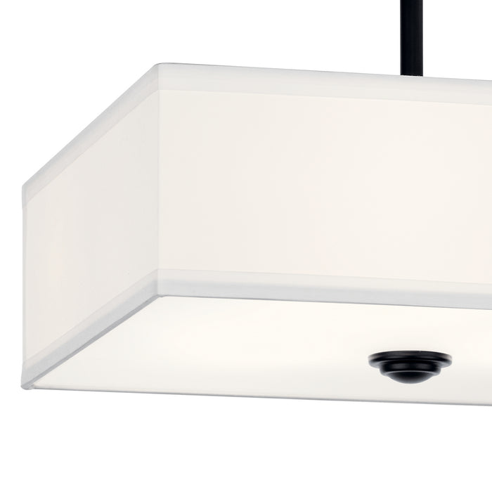 Myhouse Lighting Kichler - 43691BK - Three Light Semi Flush Mount - Shailene - Black