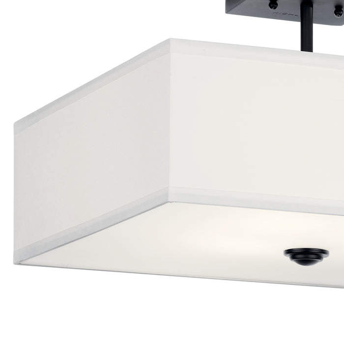 Myhouse Lighting Kichler - 43693BK - Three Light Semi Flush Mount - Shailene - Black