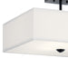 Myhouse Lighting Kichler - 43693BK - Three Light Semi Flush Mount - Shailene - Black