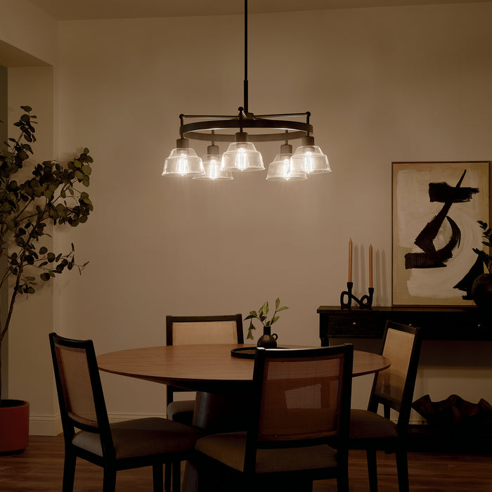 Myhouse Lighting Kichler - 52403BK - Five Light Chandelier - Eastmont - Black