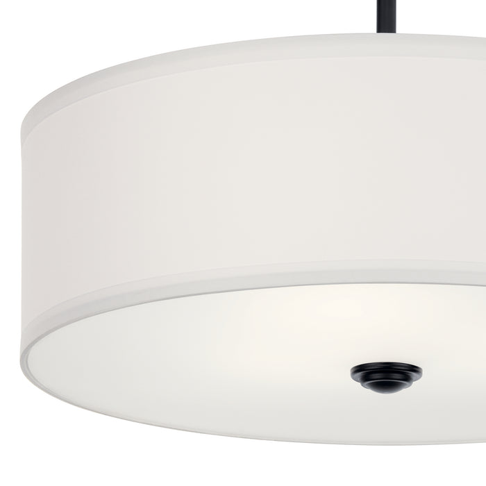 Myhouse Lighting Kichler - 43692BK - Three Light Semi Flush Mount - Shailene - Black