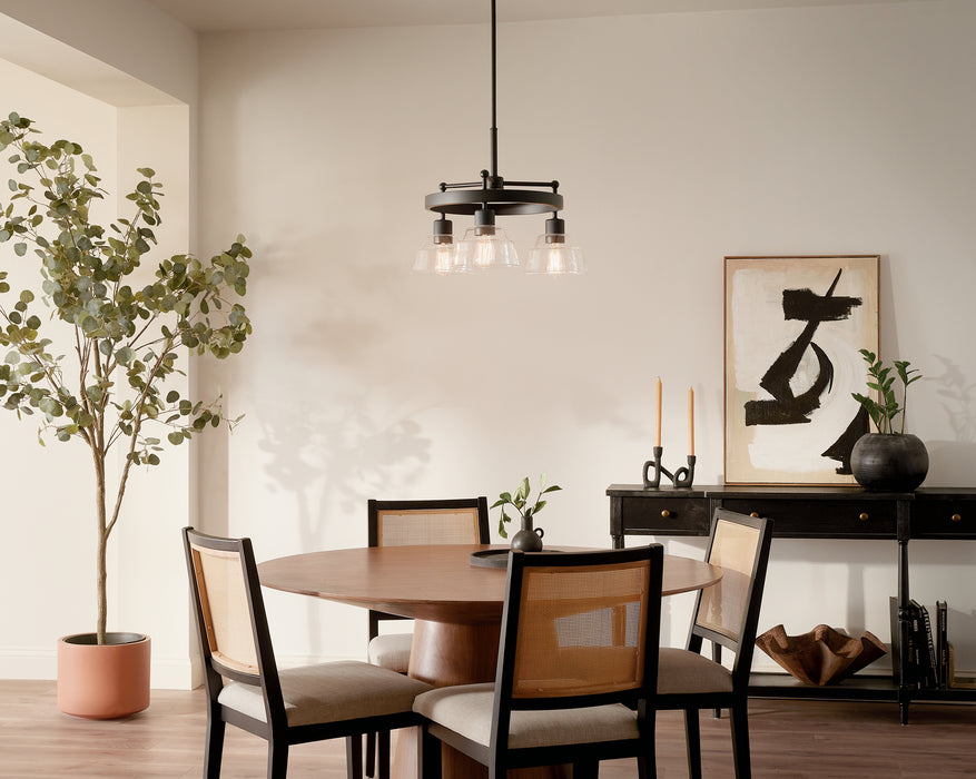 Myhouse Lighting Kichler - 52402BK - Three Light Chandelier - Eastmont - Black