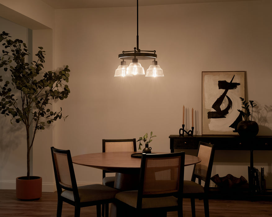 Myhouse Lighting Kichler - 52402BK - Three Light Chandelier - Eastmont - Black