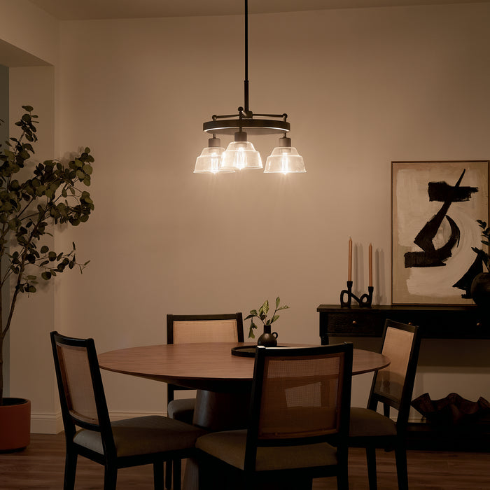 Myhouse Lighting Kichler - 52402BK - Three Light Chandelier - Eastmont - Black