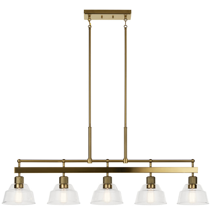 Myhouse Lighting Kichler - 52404BNB - Five Light Linear Chandelier - Eastmont - Brushed Brass