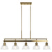 Myhouse Lighting Kichler - 52404BNB - Five Light Linear Chandelier - Eastmont - Brushed Brass