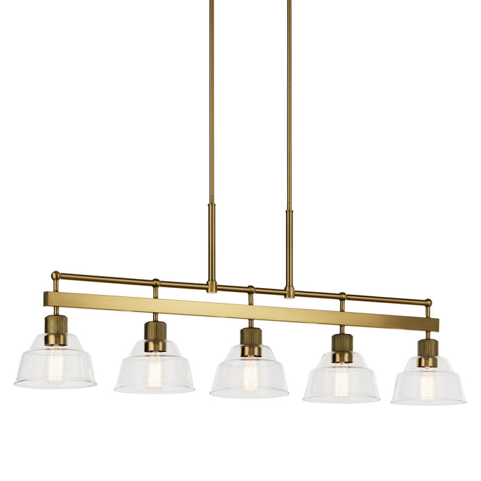 Myhouse Lighting Kichler - 52404BNB - Five Light Linear Chandelier - Eastmont - Brushed Brass