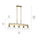 Myhouse Lighting Kichler - 52404BNB - Five Light Linear Chandelier - Eastmont - Brushed Brass