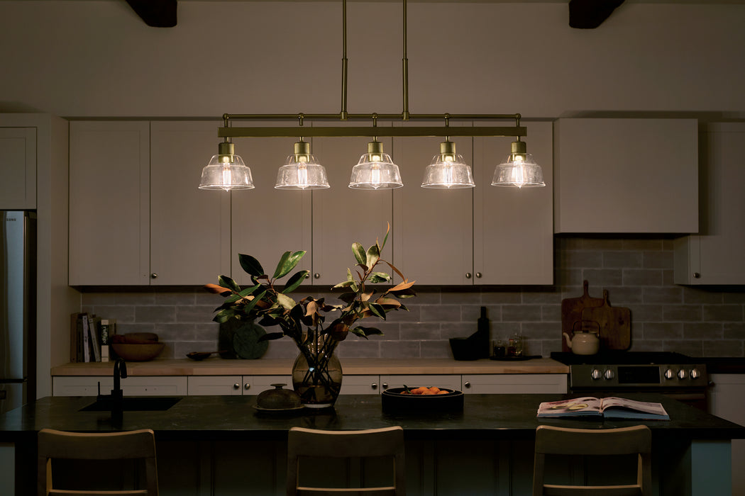 Myhouse Lighting Kichler - 52404BNB - Five Light Linear Chandelier - Eastmont - Brushed Brass