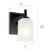 Myhouse Lighting Kichler - 45572BK - One Light Wall Sconce - Shailene - Black