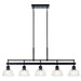 Myhouse Lighting Kichler - 52404BK - Five Light Linear Chandelier - Eastmont - Black