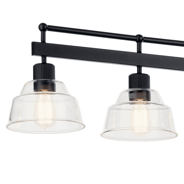 Myhouse Lighting Kichler - 52404BK - Five Light Linear Chandelier - Eastmont - Black