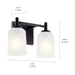 Myhouse Lighting Kichler - 45573BK - Two Light Bath - Shailene - Black