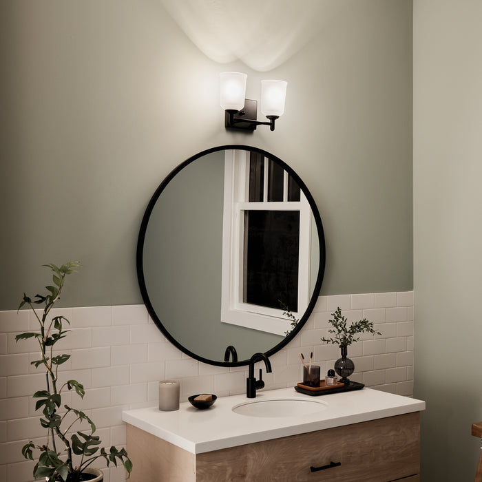 Myhouse Lighting Kichler - 45573BK - Two Light Bath - Shailene - Black