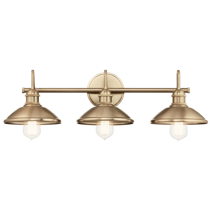 Myhouse Lighting Kichler - 45945CPZ - Three Light Bath - Clyde - Champagne Bronze