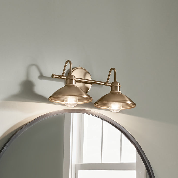 Myhouse Lighting Kichler - 45944CPZ - Two Light Bath - Clyde - Champagne Bronze