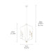 Myhouse Lighting Kichler - 52351WH - Four Light Foyer Pendant - Armand - White