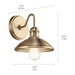 Myhouse Lighting Kichler - 45943CPZ - One Light Wall Sconce - Clyde - Champagne Bronze