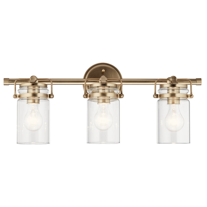 Myhouse Lighting Kichler - 45689CPZ - Three Light Bath - Brinley - Champagne Bronze