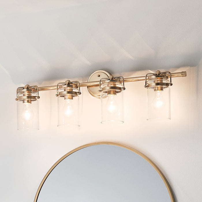 Myhouse Lighting Kichler - 45690CPZ - Four Light Bath - Brinley - Champagne Bronze