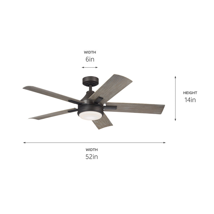 Myhouse Lighting Kichler - 310126OZ - 52"Ceiling Fan - Tide - Olde Bronze