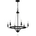 Myhouse Lighting Quoizel - ADL5026MBK - Six Light Chandelier - Adelaide - Matte Black