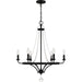 Myhouse Lighting Quoizel - ADL5026MBK - Six Light Chandelier - Adelaide - Matte Black