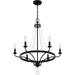 Myhouse Lighting Quoizel - ADL5026MBK - Six Light Chandelier - Adelaide - Matte Black