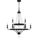 Myhouse Lighting Quoizel - ADL5030MBK - Nine Light Chandelier - Adelaide - Matte Black