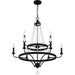 Myhouse Lighting Quoizel - ADL5030MBK - Nine Light Chandelier - Adelaide - Matte Black