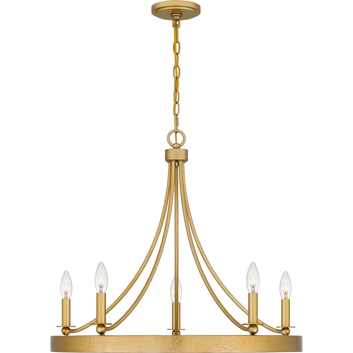 Myhouse Lighting Quoizel - APN5026LG - Five Light Chandelier - Aspyn - Light Gold