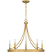 Myhouse Lighting Quoizel - APN5026LG - Five Light Chandelier - Aspyn - Light Gold