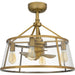 Myhouse Lighting Quoizel - BAW3122WS - Four Light Fandelier - Barlow - Weathered Brass