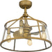 Myhouse Lighting Quoizel - BAW3122WS - Four Light Fandelier - Barlow - Weathered Brass