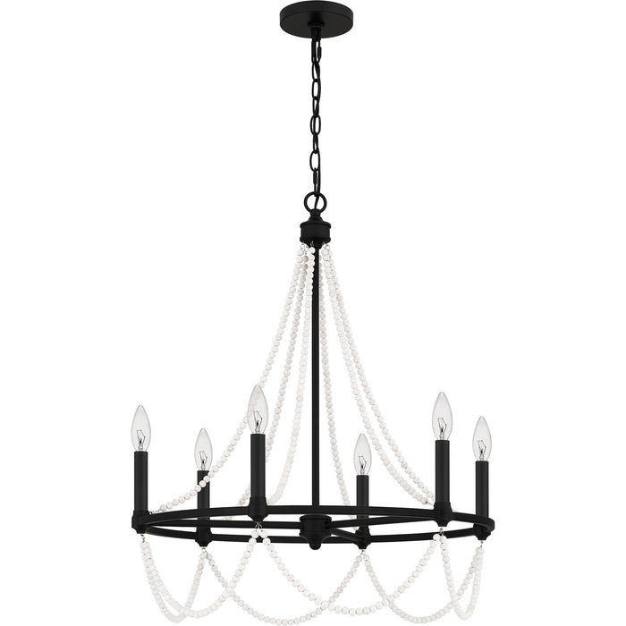 Myhouse Lighting Quoizel - BGA5021MBK - Six Light Chandelier - Brigitta - Matte Black