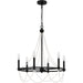 Myhouse Lighting Quoizel - BGA5021MBK - Six Light Chandelier - Brigitta - Matte Black