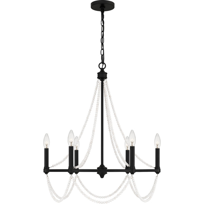 Myhouse Lighting Quoizel - BGA5021MBK - Six Light Chandelier - Brigitta - Matte Black