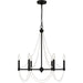 Myhouse Lighting Quoizel - BGA5021MBK - Six Light Chandelier - Brigitta - Matte Black